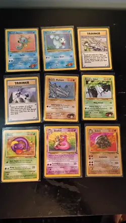 Vintage Pokemon Card Lot WOTC Unlimited Fossil Genesis Rocket Gym Challenge Hero - Image 3