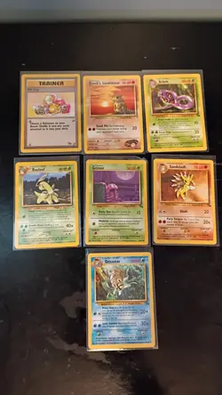 Vintage Pokemon Card Lot WOTC Unlimited Fossil Genesis Rocket Gym Challenge Hero - Image 5