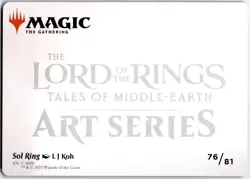 Sol Ring Art Card S Art Series: Universes Beyond: The Lord of the Rings: Tales o - Image 2