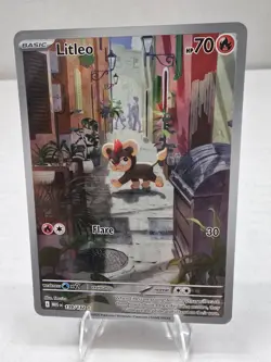 Pokemon Card TCG: Litleo - Illustration Rare ME01: Mega Evolution 139/132 NM - Image 1