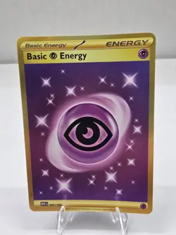Pokemon Card TCG: Psychic Energy Scarlet & Violet Basic Card 207/165 Gold - Image 1