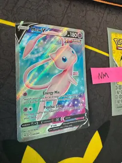 Pokemon Card Mew V SwSh Fusion Strike Full Art 250/264 249 💎NM💎 - Image 2