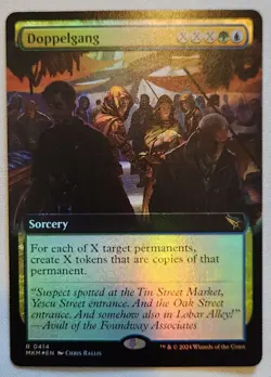 MTG [x1] Doppelgang [x1] EXTENDED BORDERLESS FOIL Murders at Karlov Manor M/NM - Image 1