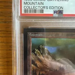 1993 Magic: the Gathering ✨MOUNTAIN✨ CE PSA 9 MtG WOTC - Image 2