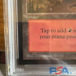 1993 Magic: the Gathering ✨MOUNTAIN✨ CE PSA 9 MtG WOTC - Image 4