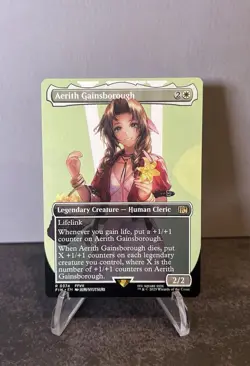 Aerith Gainsborough (Borderless) 0374 Final Fantasy MTG (NM) - Image 1