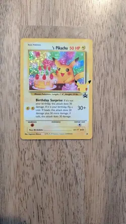 ______'s Pikachu 24/53 Celebrations: Classic Collection Holo Pokemon Card TCG - Image 1