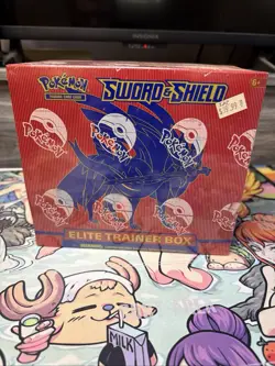 Pokemon TCG Sealed Sword and Shield Base Set ETB Elite Trainer Box Zacian - Image 1