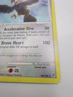 Pokemon TCG Staraptor Diamond & Pearl Holo Rare Card 16/130 - Image 5