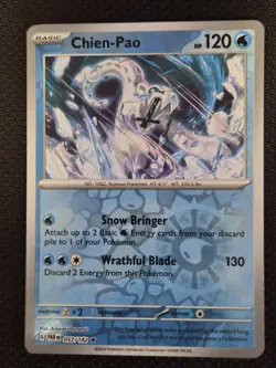 Chien-Pao - 057/182 - Reverse Holo Rare - Pokemon - Paradox Rift - NM/M - Image 1