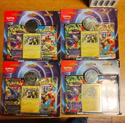 Pokemon 2-Pack Blister Raikou Phantasmal Flames Mega Evolution Set of 4 SEALED - Image 1