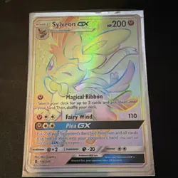 2017 Pokemon SM Guardians Rising #158/145 Sylveon GX Secret Rare Full Art Holo - Image 1