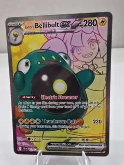 Pokemon TCG Ionos Bellibolt EX 172/159 SV09 Journey Together Ultra Rare Full Art - Image 1