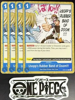 4x One Piece OP03-054 C Usopp's...- English - Regular - Playset - TCG - NM/M - Image 1