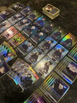 UNION ARENA TCG JUJUTSU KAISEN Yellow Gojo Geto Nobara Alt Arts And Holos - Image 1
