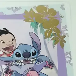 Lilo Stitch Gold Foil Weiss Schwarz Disney Blau DSY/01B-055B BR - Image 2