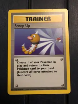 Pokemon base set scoop up trainer card 78/102 - Image 1