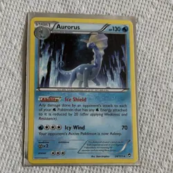 Pokemon Aurorus Rare 26/111 XY Furious Fists Stage 1 130 HP Card - Image 1