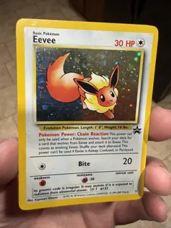 Eevee #11 Black Star Promo (LP) Pokemon Card WOTC 2000 - Image 1