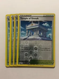 Pokemon Card Astral Radiance 4x Playset Reverse Holo Temple of Sinnoh 155/189 - Image 1