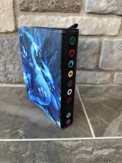 Pokemon Charizard Card Collector Binder TCG 4 Pockets 50 Sleeves Holds 400 New - Image 4