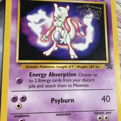 Pokemon Card - Mewtwo Movie Promo WOTC 3 Black Star Promo - Image 3