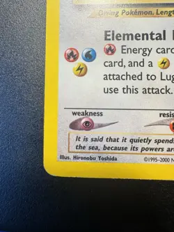 Pokemon TCG Lugia Neo Genesis Holo Rare Card 9/111 - Image 3