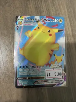 Surfing Pikachu VMAX 009/025 NM Celebrations Ultra Rare Holo Pokemon TCG Card - Image 1