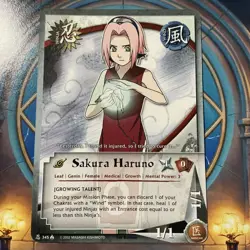 Sakura Haruno 345 Growing Talent 1st Edition Naruto Card Lineage of Legends - Image 1
