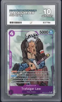 One Piece Card Game TCG - Trafalgar Law (ST10-010) Treasure Rare Card - Ace 10 - Image 1