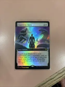 Search for Glory NM (Extended Art) FOIL Kaldheim MTG - Image 1