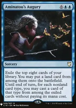 MTG Magic the Gathering Aminatou's Augury (285/1703) Mystery Booster NM - Image 1