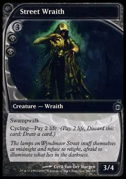 MTG Magic the Gathering Street Wraith (90/180) Future Sight MP - Image 1