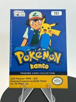 2025 POKEMON POKEDEX Kanto #151 MEW Peru Edition Silver Holo - Image 4