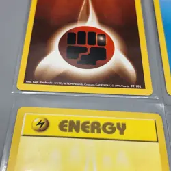 1999 Pokemon WOTC Pokemon Shadowless Base Set Energy Lot Of 6 - Image 2