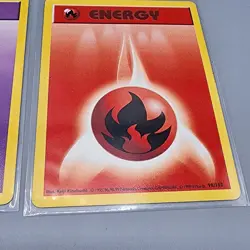 1999 Pokemon WOTC Pokemon Shadowless Base Set Energy Lot Of 6 - Image 5