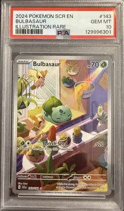 Bulbasaur #143/142 - 2024 Pokemon SV: Stellar Crown - GEM Mint - PSA 10 - Image 1