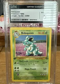 CGC 5 1999 POKEMON JUNGLE NIDOQUEEN 1ST EDITION #23 - Image 1