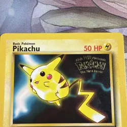 Pikachu - Normal #4 Warner Bros Movie Black Star Promo Pokemon TCG - Image 2
