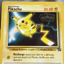 Pikachu - Normal #4 Warner Bros Movie Black Star Promo Pokemon TCG - Image 3