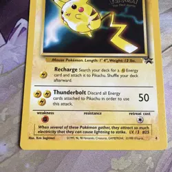 Pikachu - Normal #4 Warner Bros Movie Black Star Promo Pokemon TCG - Image 4