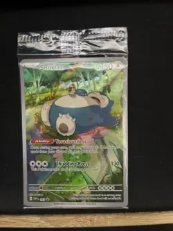 SEALED Pokemon Snorlax SVP 051 Scarlet & Violet 151 Holo Black Star Promo NM - Image 1