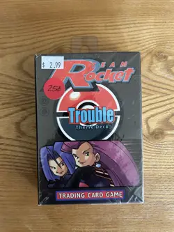 Vintage Sealed Pokemon Team Rocket Trouble Theme Deck WOTC SEE DESCRIPTION - Image 1