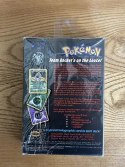 Vintage Sealed Pokemon Team Rocket Trouble Theme Deck WOTC SEE DESCRIPTION - Image 3