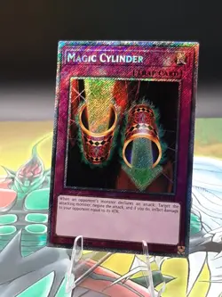 Yu-Gi-Oh! Magic Cylinder RA03-EN115 Platinum Secret Rare 1st Ed NM - Image 1
