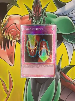 Yu-Gi-Oh! Magic Cylinder RA03-EN115 Platinum Secret Rare 1st Ed NM - Image 2