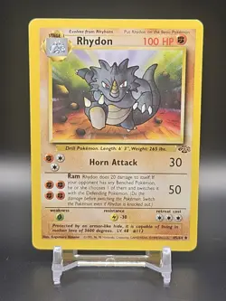 Rhydon 45/64 Unlimited Jungle Uncommon Pokemon Card - Image 1