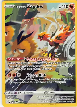 Galarian Zapdos Holofoil Promo SWSH: Sword & Shield Promo Cards SWSH283 NM - Image 1