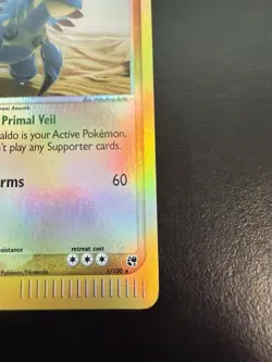 Pokemon TCG Armaldo EX Sandstorm Reverse Holo Rare Card LP+ - Image 2