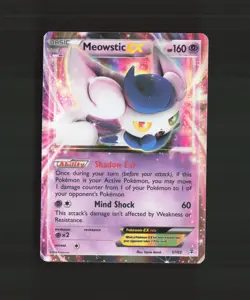 Meowstic EX 37/83 Generations Ultra Rare Holo Pokemon Card MP - Image 1